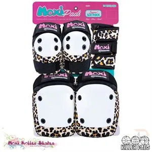 187 Killer Pads Moxi Six Pack Combo Protection - Moxi Leopard