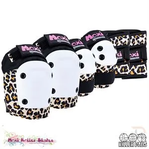 187 Killer Pads Moxi Six Pack Combo Protection - Moxi Leopard