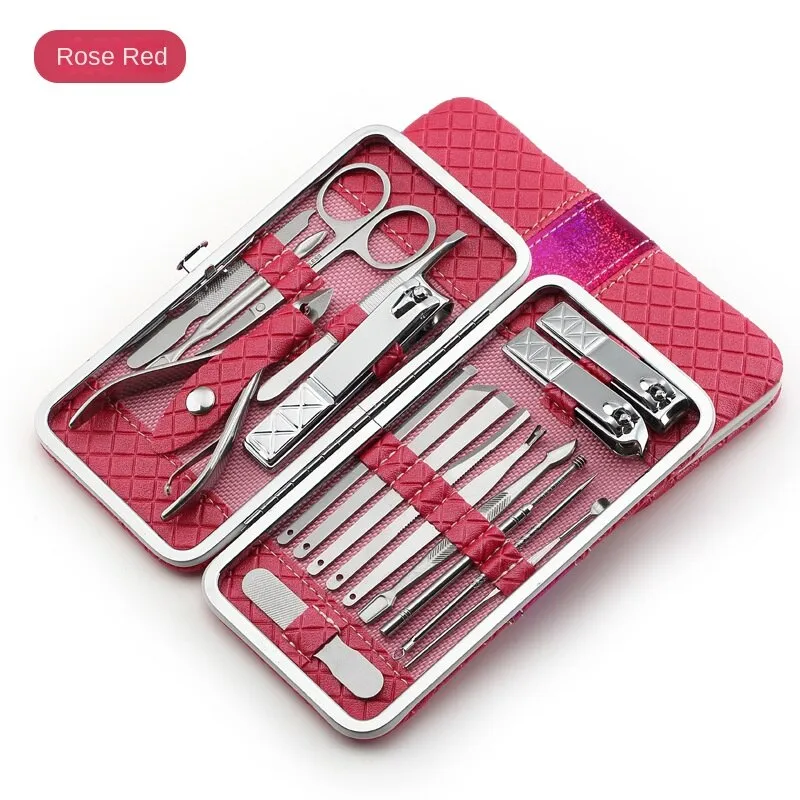 21/18 Sets of Stainless Steel Nail Clippers Nail Scissors Nail Clippers Sets Manicure Manicure Pedicure Tools