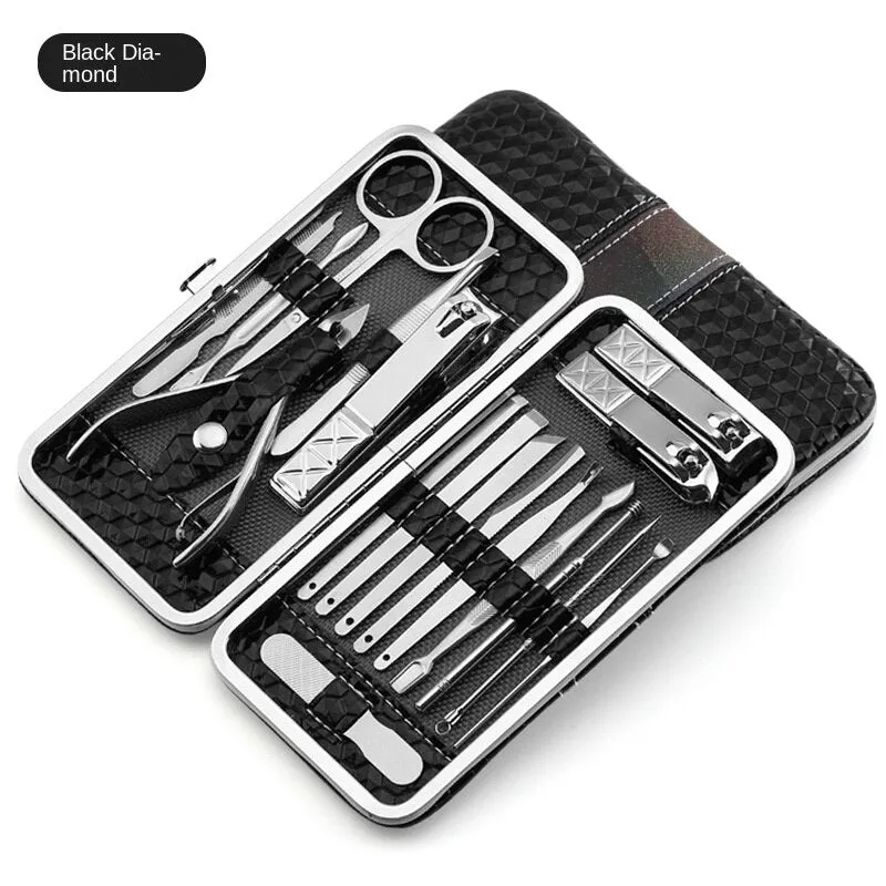 21/18 Sets of Stainless Steel Nail Clippers Nail Scissors Nail Clippers Sets Manicure Manicure Pedicure Tools