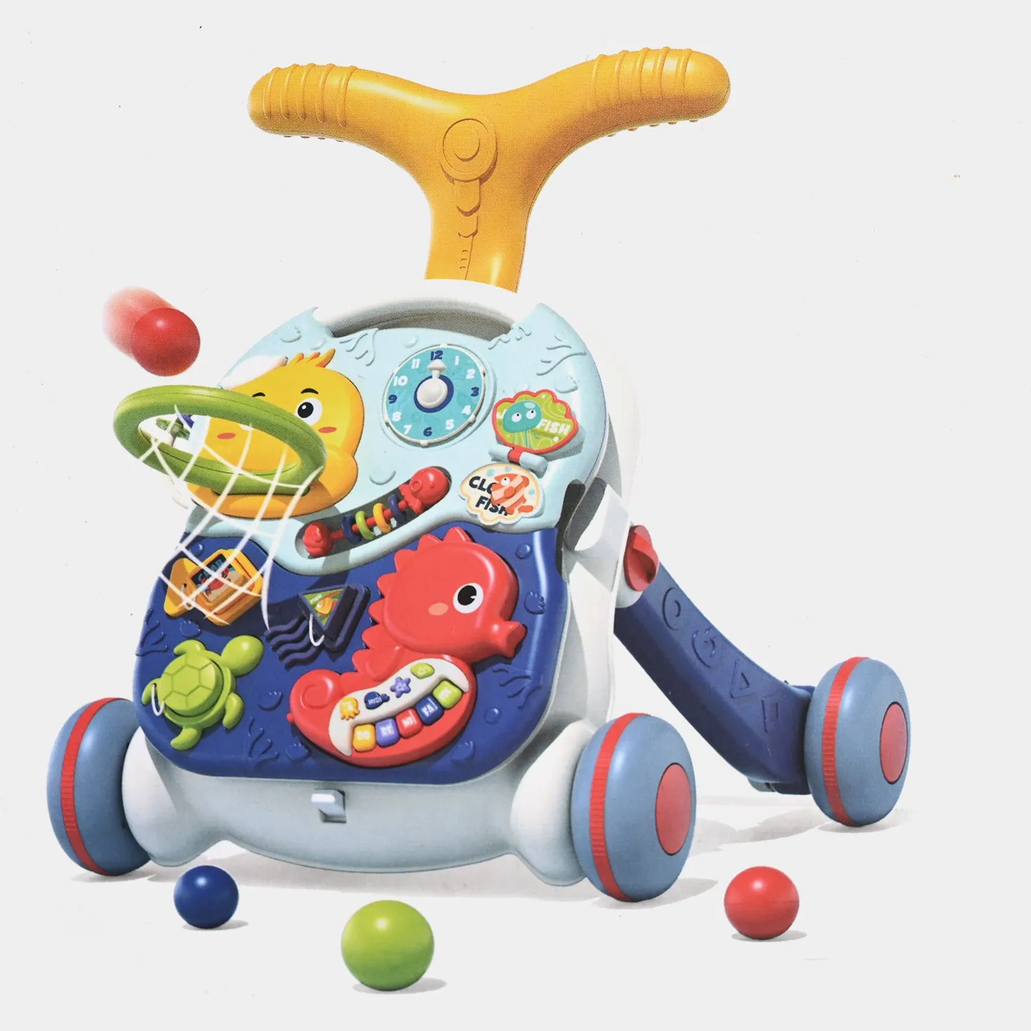 3-In-1 Baby Walker Early Education Toy For Kids