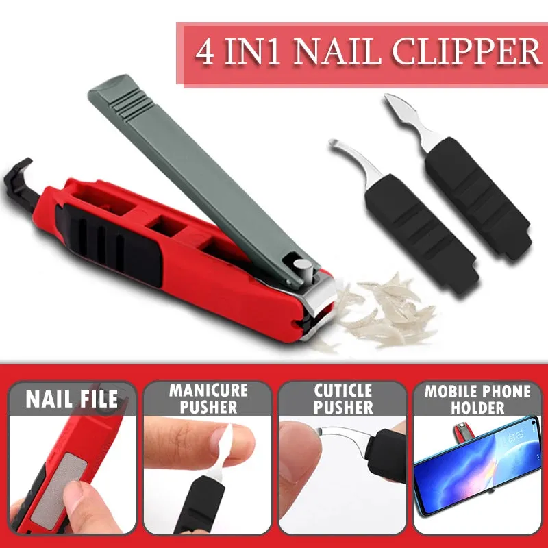 3pcs Manicure Nail Toenail Clipper Set Stainless Pedicure Kit Tool Nail Cutter File Tools Set Travel Multifunction Clippers Set