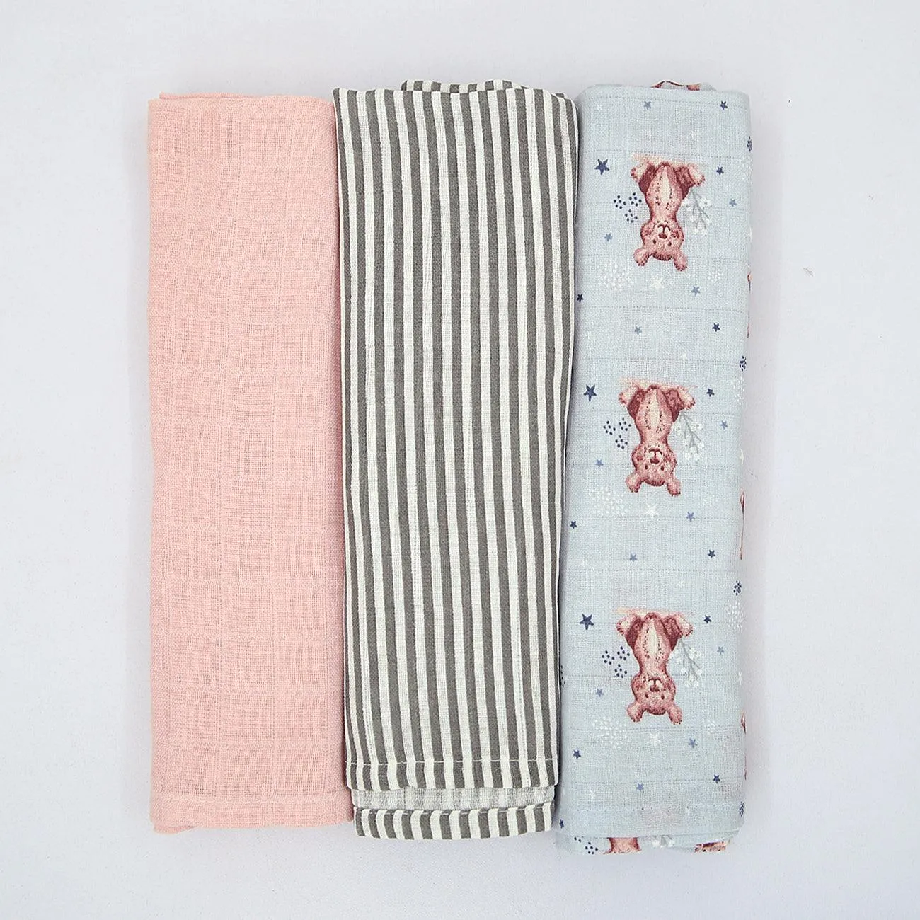 All-Over Printed Soft Cotton Baby Receiving Blanket (ST-11755)