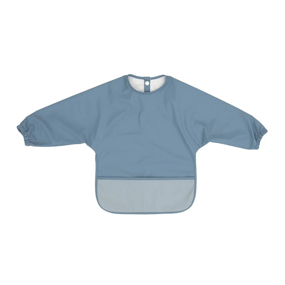 All4Ella Recycled Long Sleeve Bib Two-Tone Blue