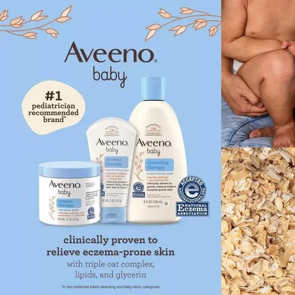 Aveeno Baby Eczema Therapy Nighttime Balm, Travel Size - 1oz