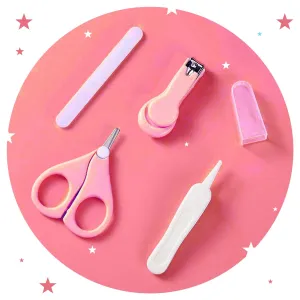 Baby Moo  4 in 1 Grooming Manicure Pedicure Nail Clipper Set - Pink