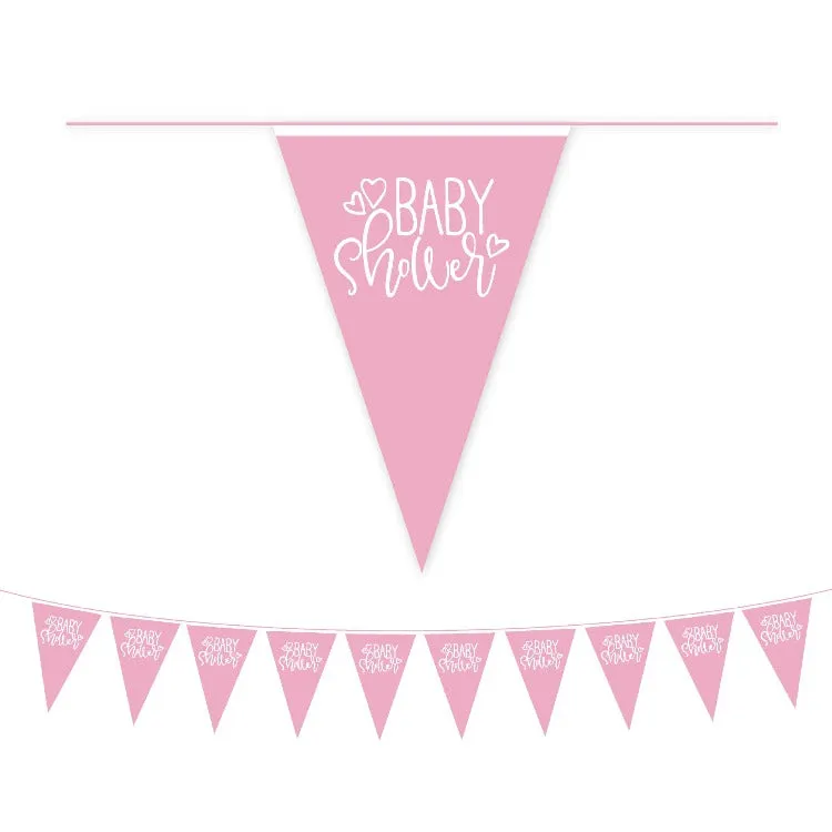 Baby Shower Party Tableware | Pink | 16 Guests