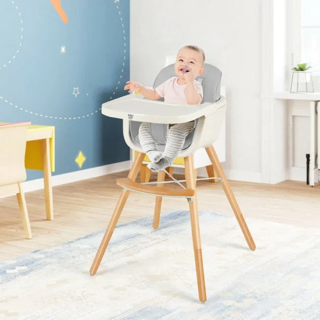 BabyJoy 3 in 1 Convertible Baby High Chair with Cushion