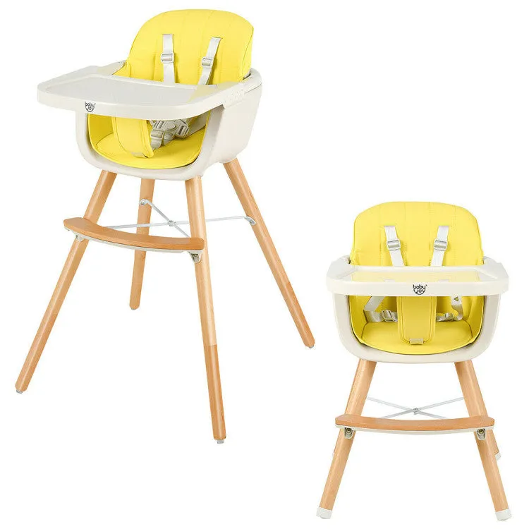 BabyJoy 3 in 1 Convertible Baby High Chair with Cushion