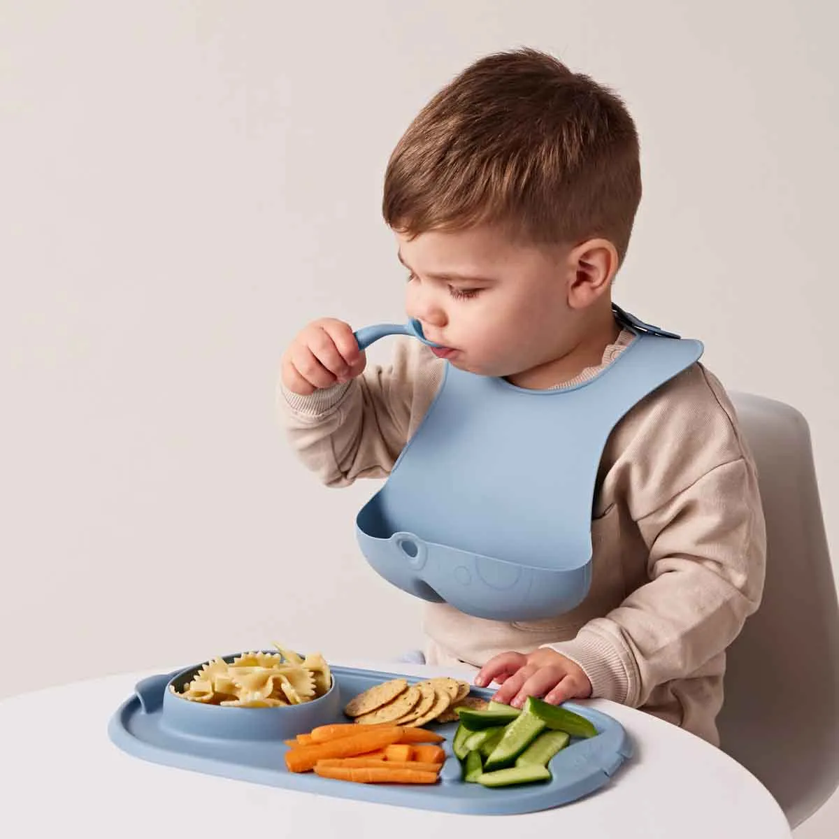 b.box Adjustable Silicone Feeding Bib - Assorted