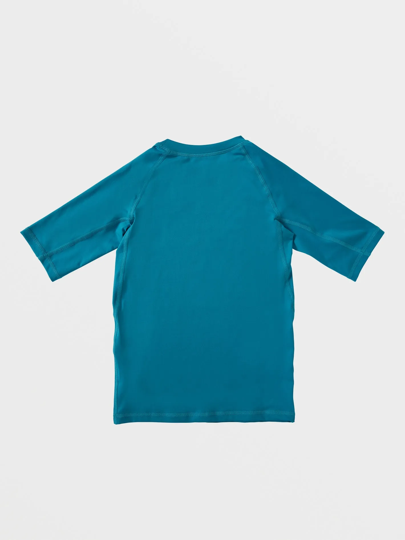 Big Boys Lido Solid Short Sleeve Rashguard - Barrier Reef