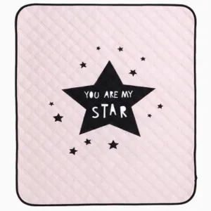 Borny Quilted Waterproof Mats You Are My Star Pink