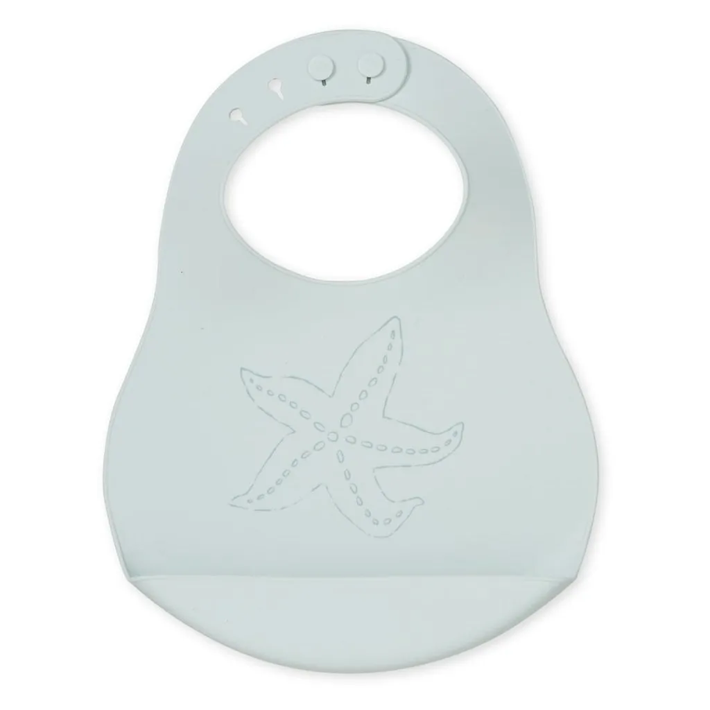 Cam Cam Silicone Bib in Starfish / Breeze