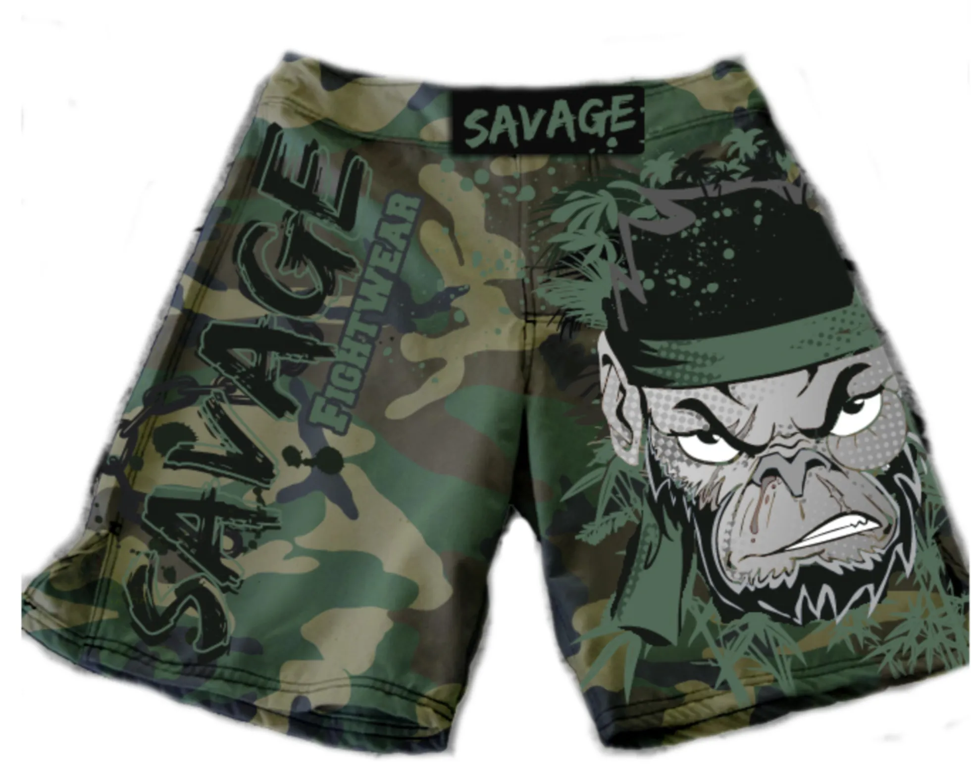 Camo Monkey Long Rash Guard And Shorts Package Presale items Shipping To  Start December 5th