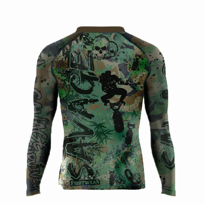 Camo Monkey Long Rash Guard And Shorts Package Presale items Shipping To  Start December 5th