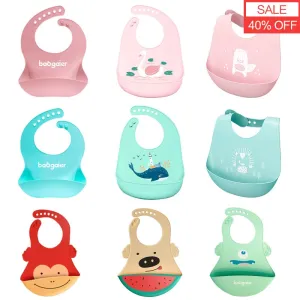 Cartoon Aprons Silicone Baby Bibs