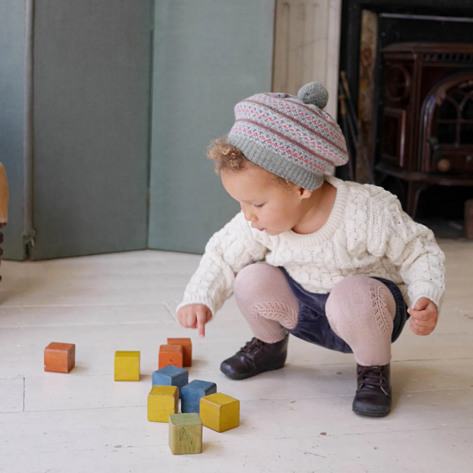 Children’s Aran Jumper - Cream