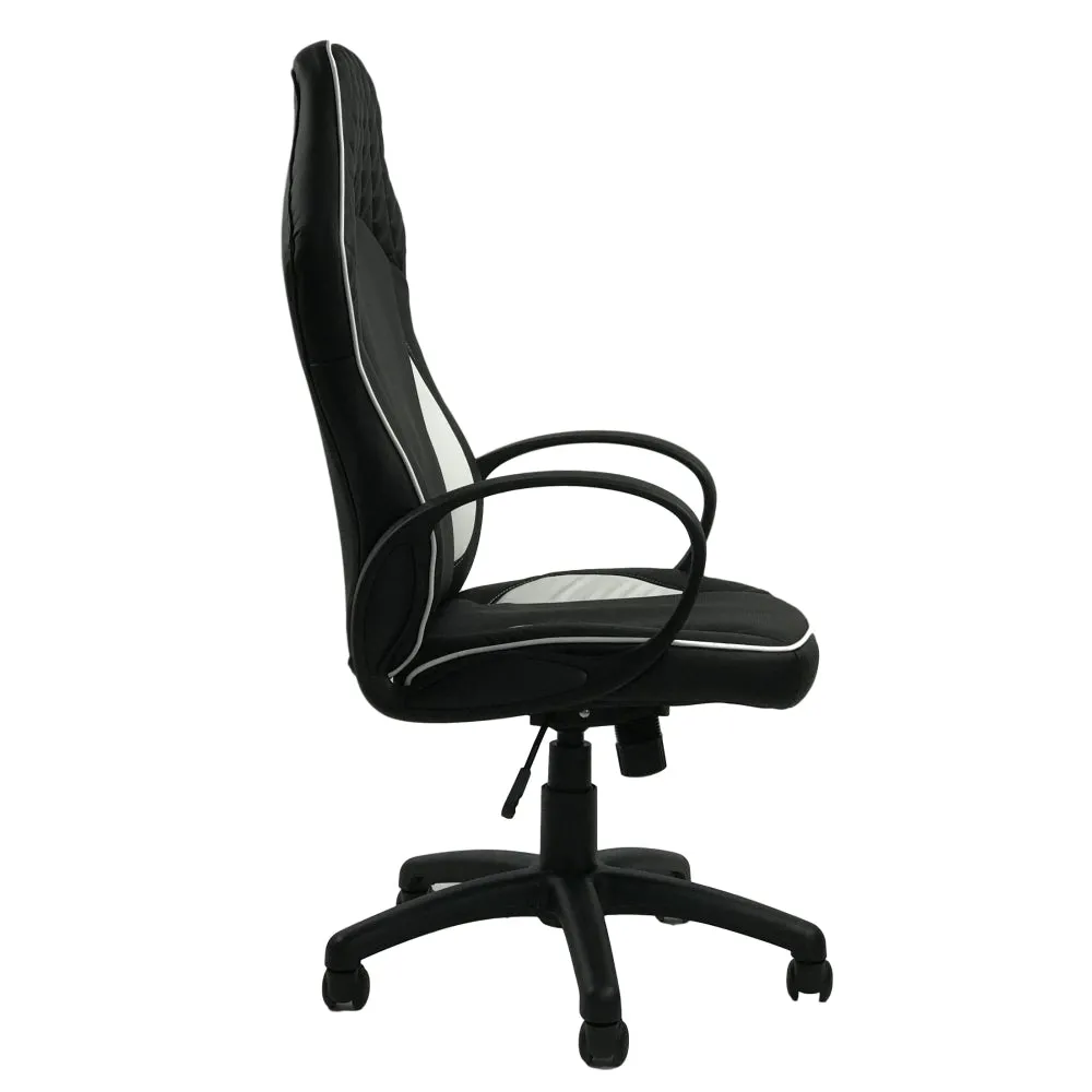 HAWK SERIES/ 1093H GAMING CHAIR (BLACK & White)