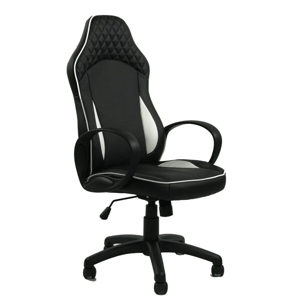 HAWK SERIES/ 1093H GAMING CHAIR (BLACK & White)