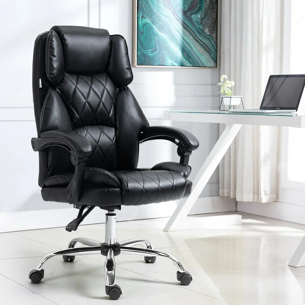 High-Back Leather Recliner Office Chair, Artiss Executive