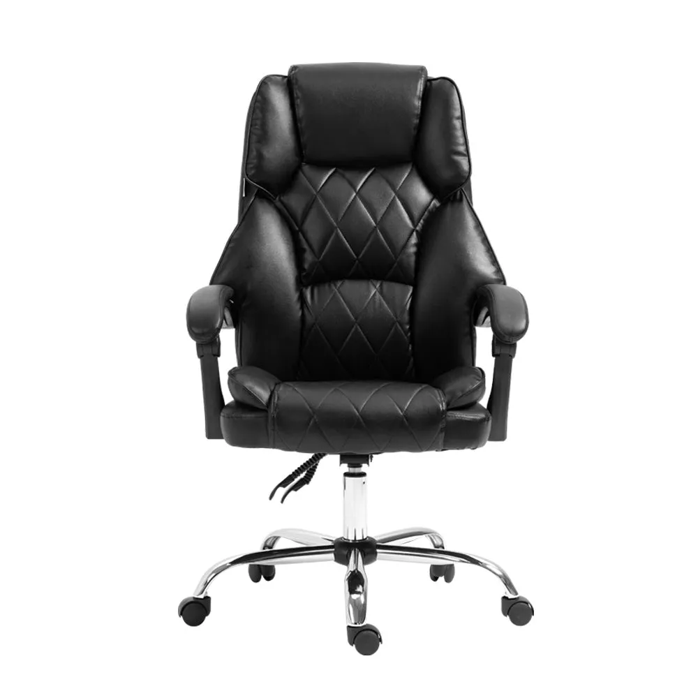 High-Back Leather Recliner Office Chair, Artiss Executive