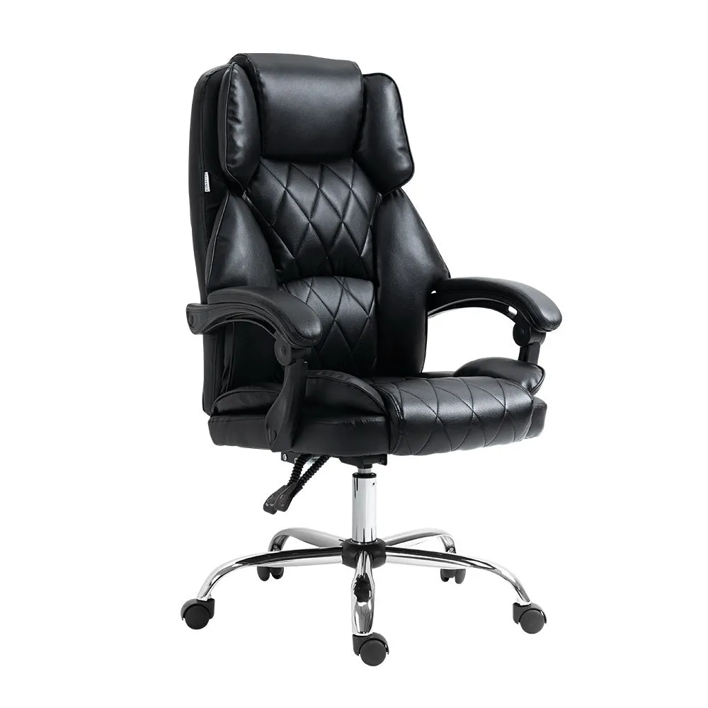 High-Back Leather Recliner Office Chair, Artiss Executive