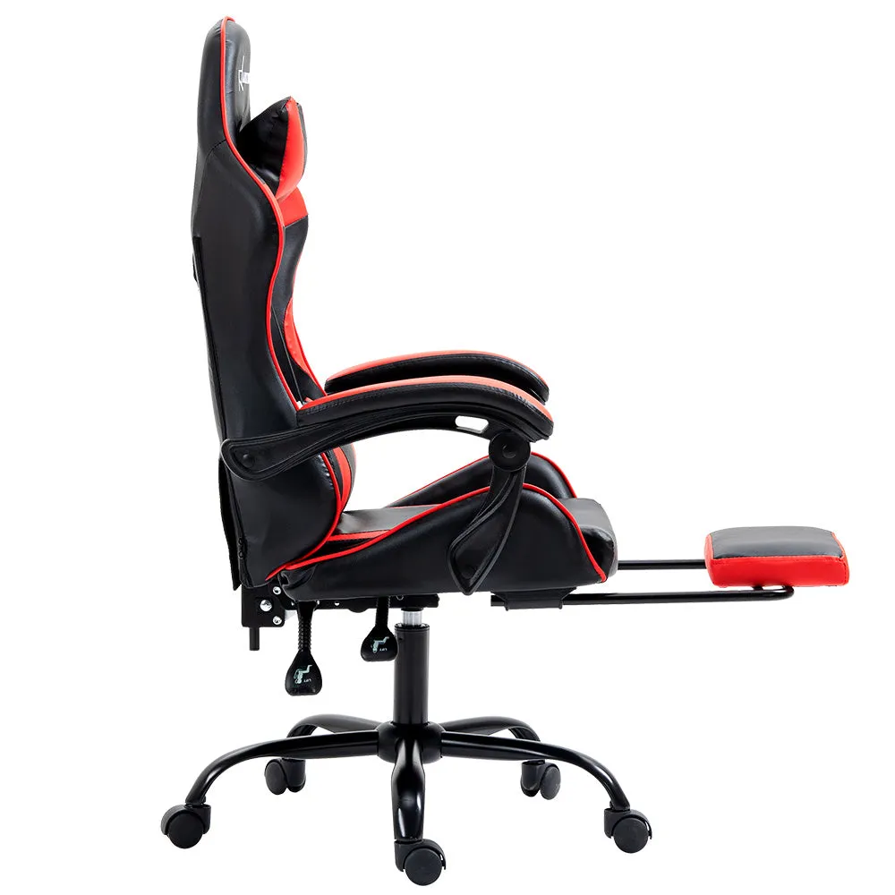 High-Back Reclining Gaming Chair with Footrest - Artiss