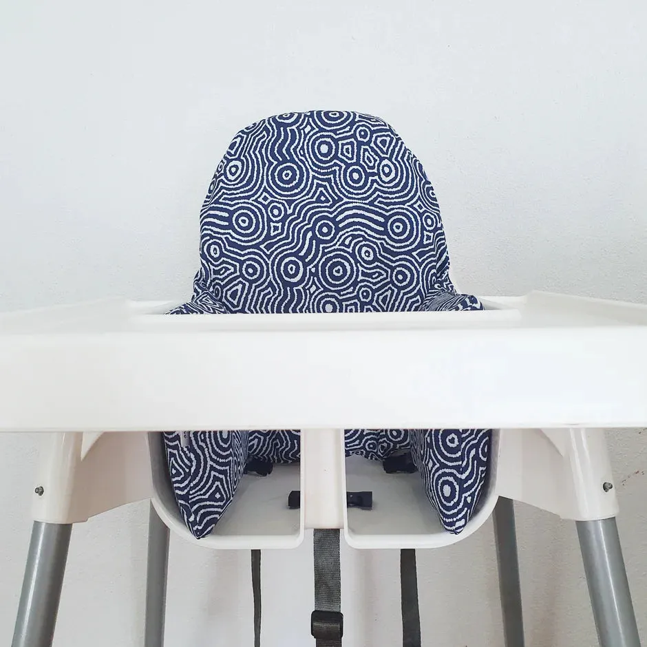 High Chair Cushion Cover - Water Dreaming