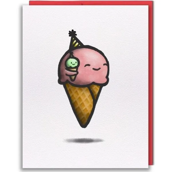 Ice Cream Party Card