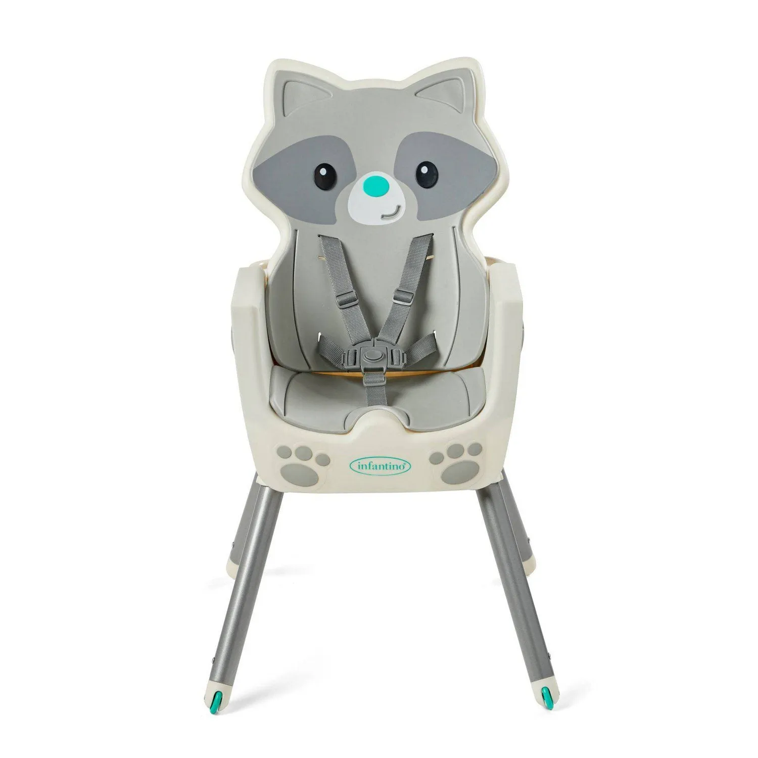 Infantino Grow-With-Me 4-in-1 Convertible High Chair Raccoon 6 to 36 Months