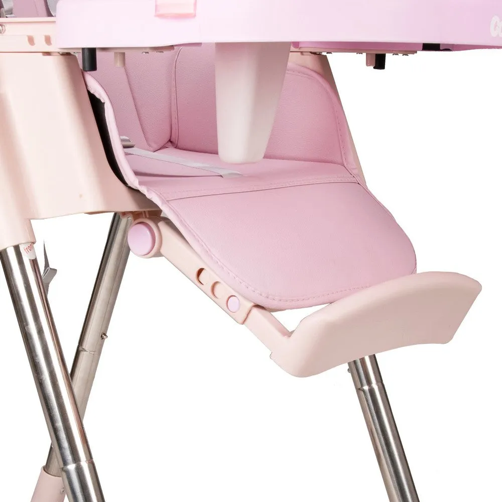 KEANO Baby High Chair, Green/Pink/Beige