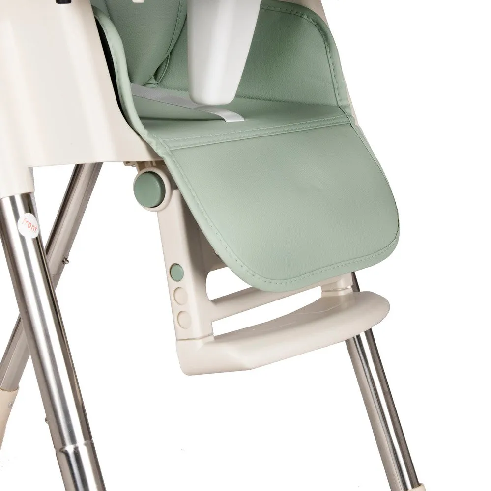 KEANO Baby High Chair, Green/Pink/Beige