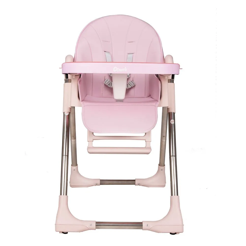 KEANO Baby High Chair, Green/Pink/Beige