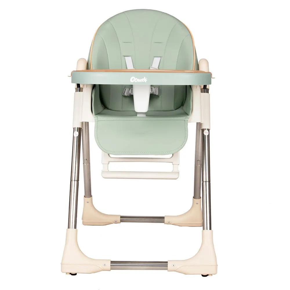 KEANO Baby High Chair, Green/Pink/Beige