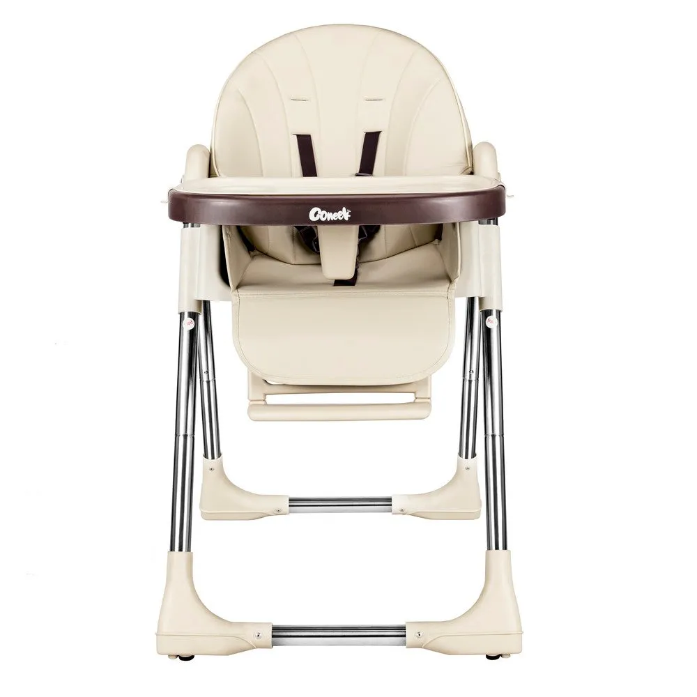 KEANO Baby High Chair, Green/Pink/Beige