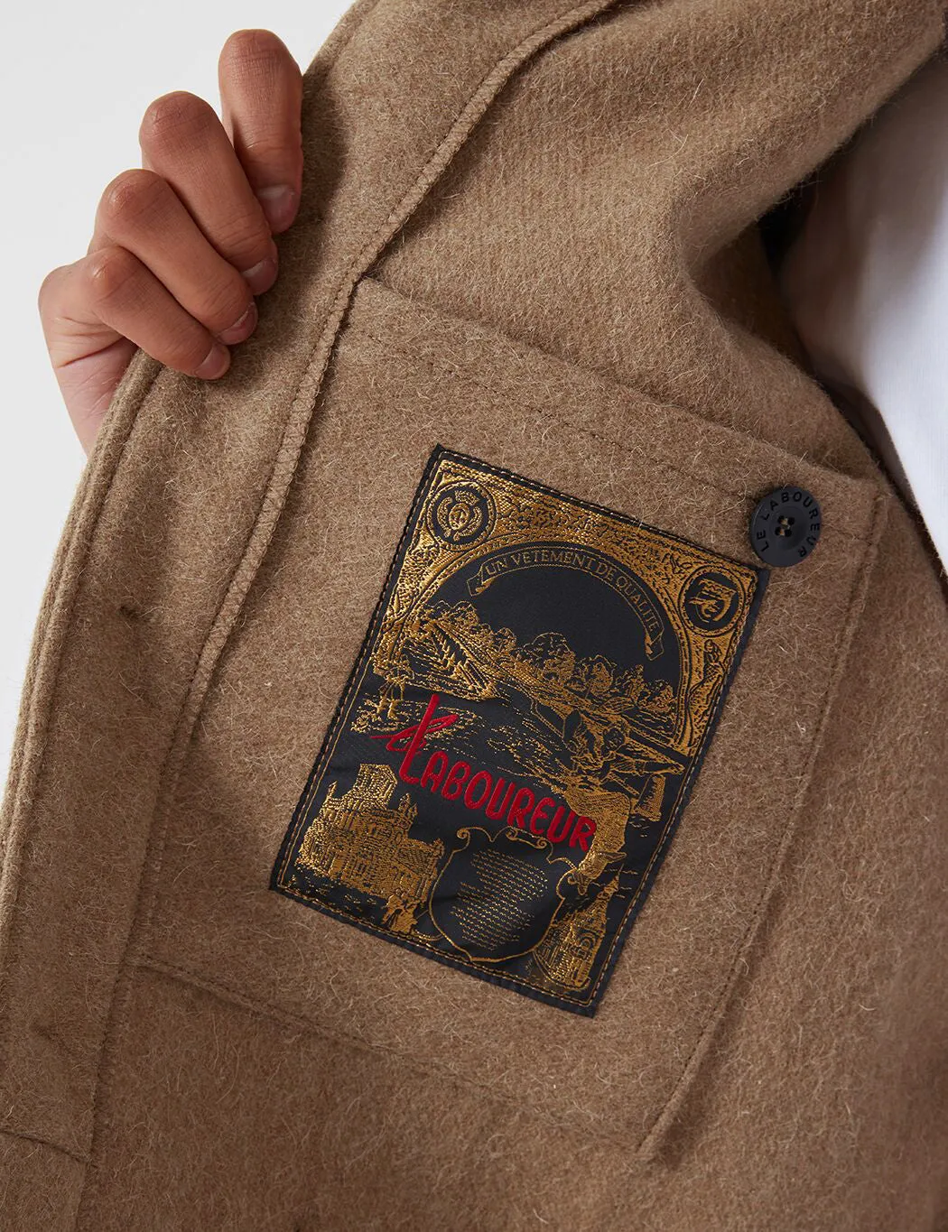 Le Laboureur Wool Work Jacket - Camel