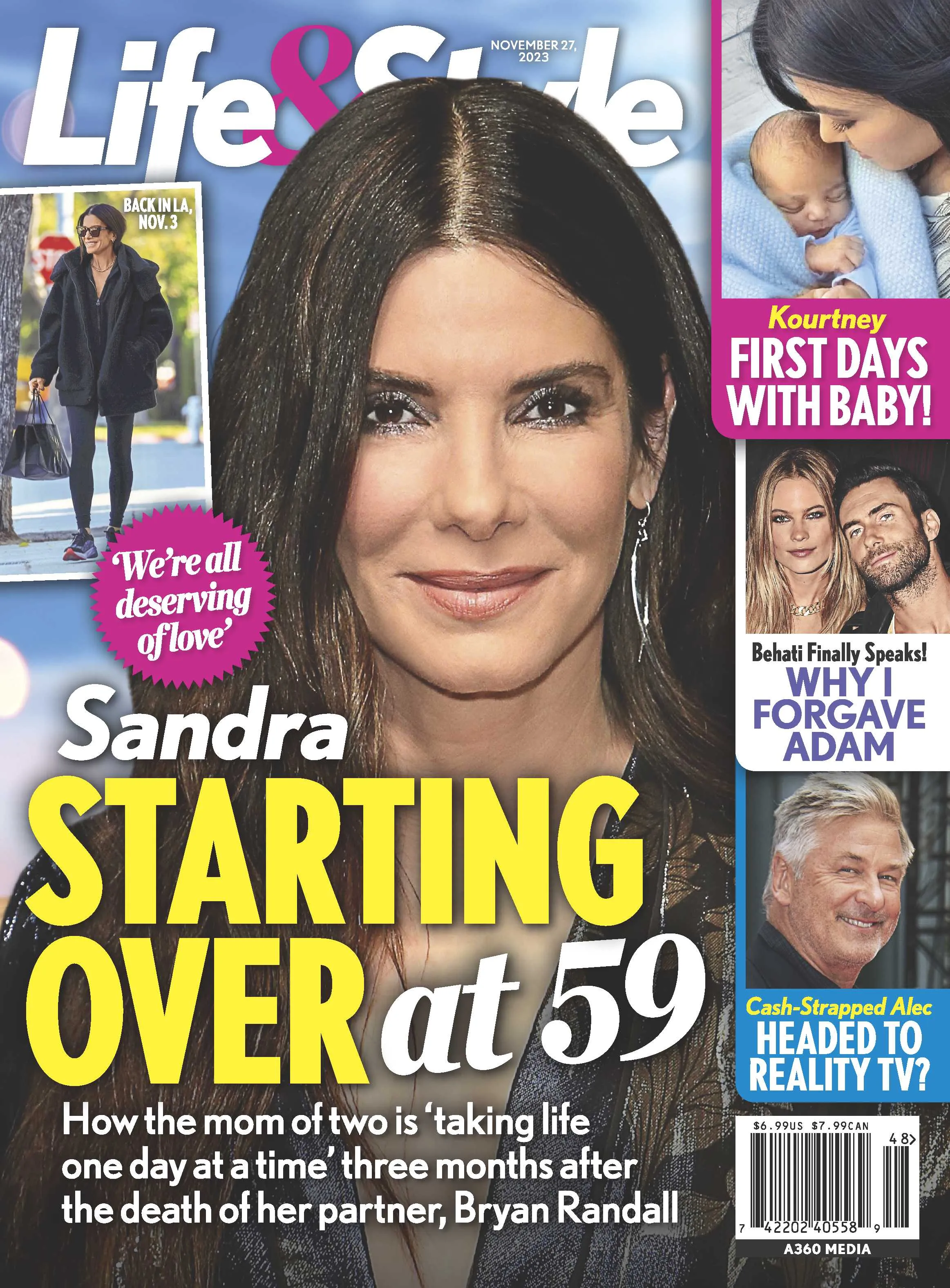 Life & Style - 11.27.23 Sandra Bullock Starting Over at 59