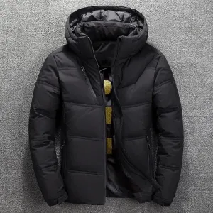 Men's Short Slim Padded Cotton Jacket All Weather Coats