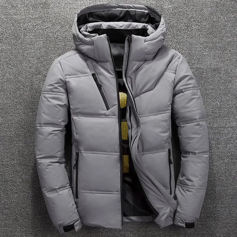 Men's Short Slim Padded Cotton Jacket All Weather Coats