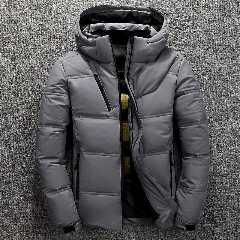 Men's Short Slim Padded Cotton Jacket All Weather Coats