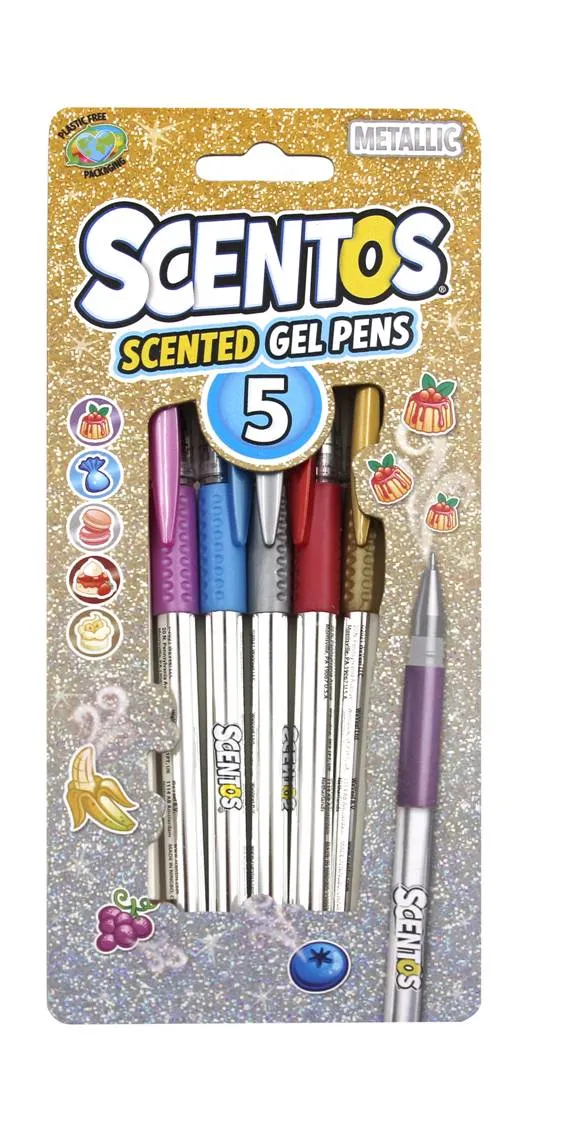 Metallic Gel Pens - pack of 5