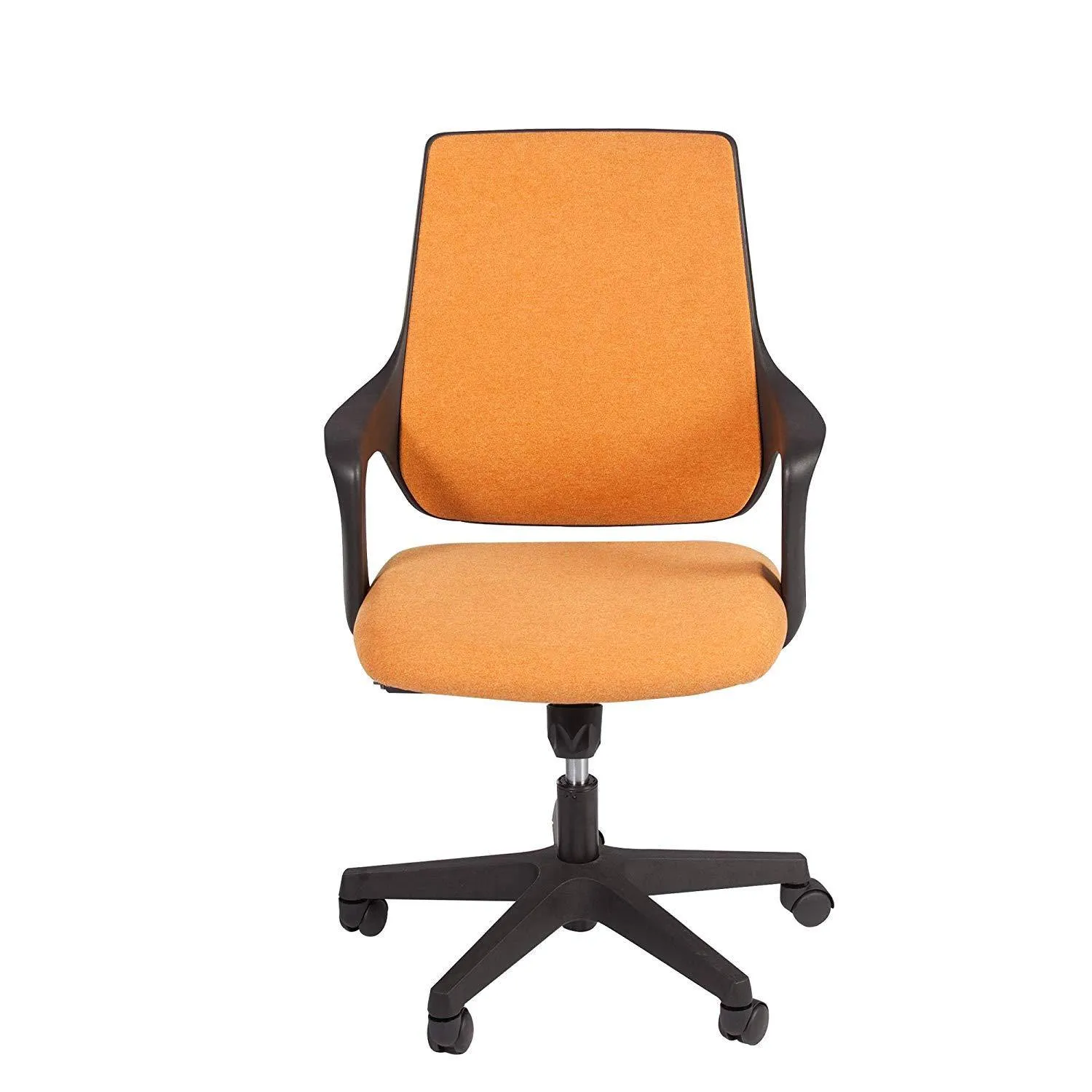 Mid Back Swivel Chair Swivel Office Desk Chair with Arm Office and Computer Chair,Orange and Black