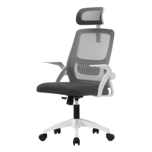 Oikiture Mesh Office Chair Executive Fabric Gaming Seat Racing Tilt Computer DGY