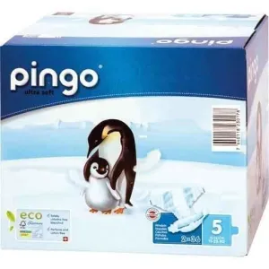 ORGANIC DIAPERS junior Jumbo 12-25 kg Penguin PINGO 72 pcs