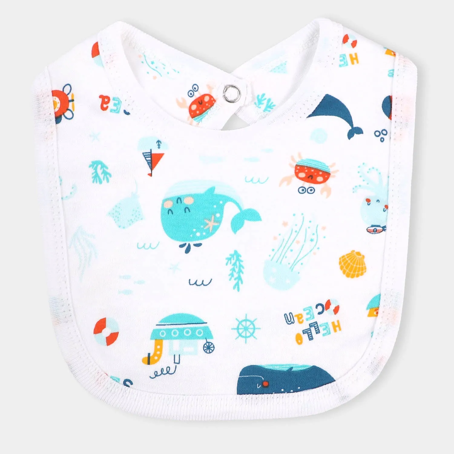 Pack Of 3 Bibs Set Marine Life-mIX