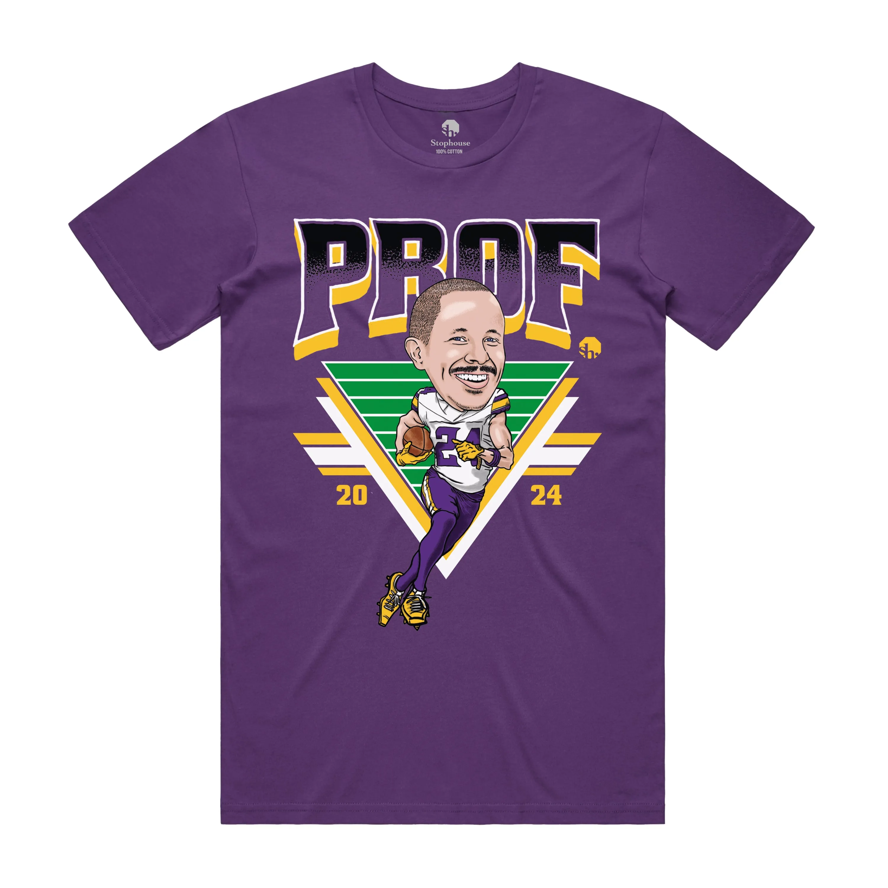 PROF "Football" Purple T-Shirt