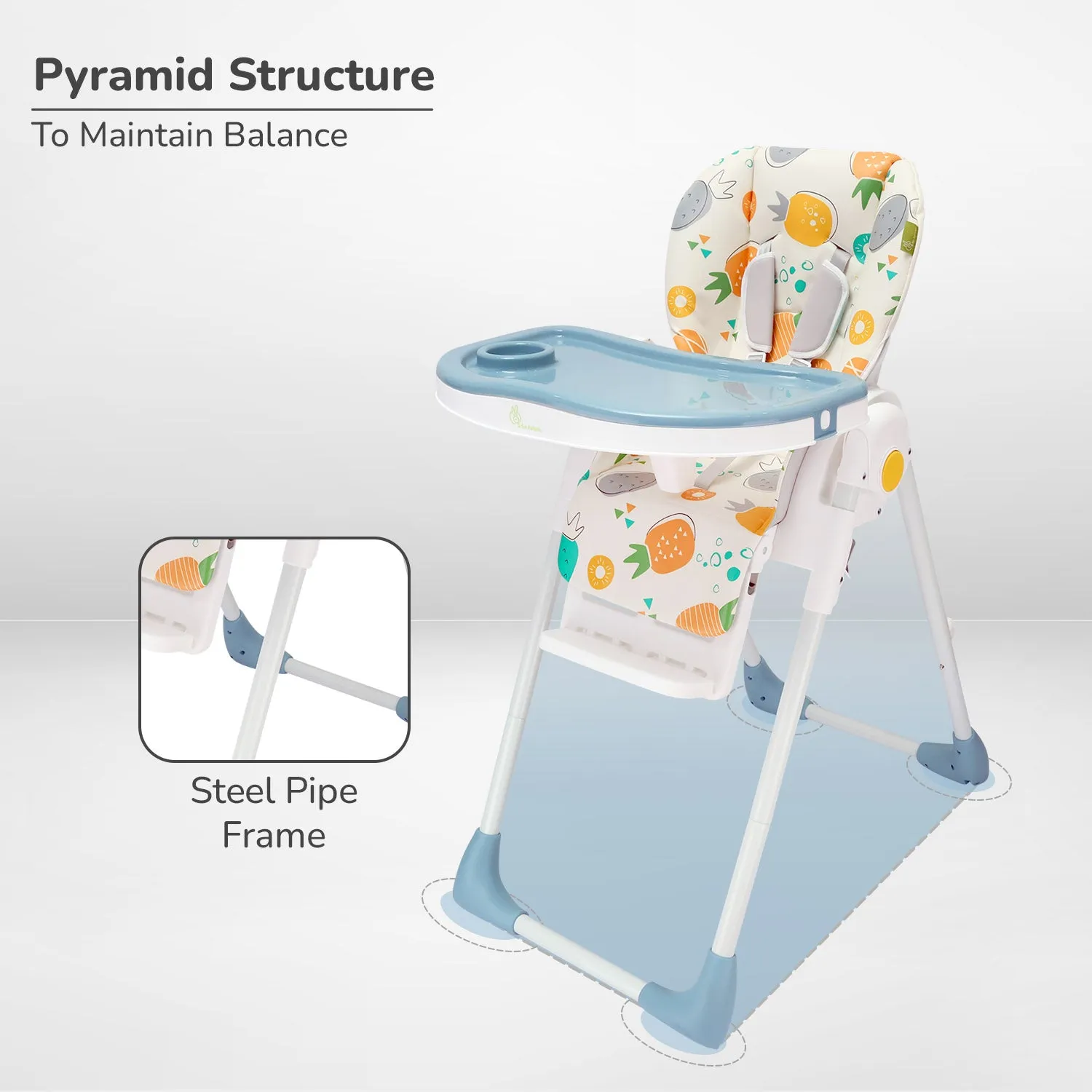 R for Rabbit Marshmallow Lite High chair- Yellow