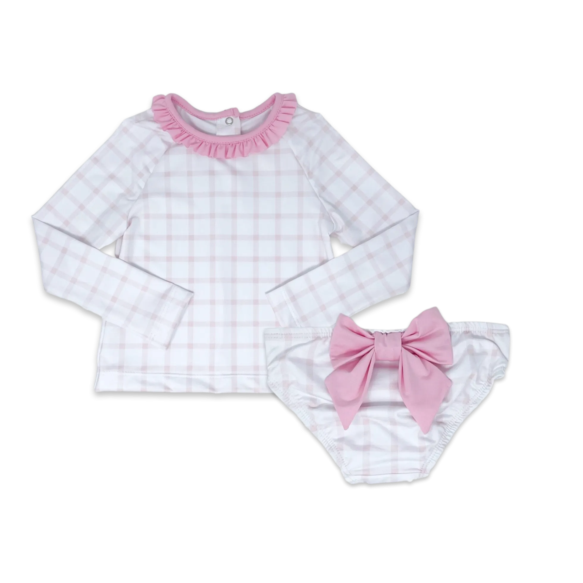 Rashguard Set - Wilmington Pink Windowpane