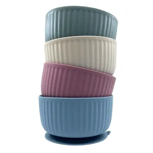 SILICONE BOWLS - 4 COLOURS