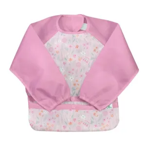 Snap   Go® Easy-wear Long Sleeve Bib Pink Wildflowers